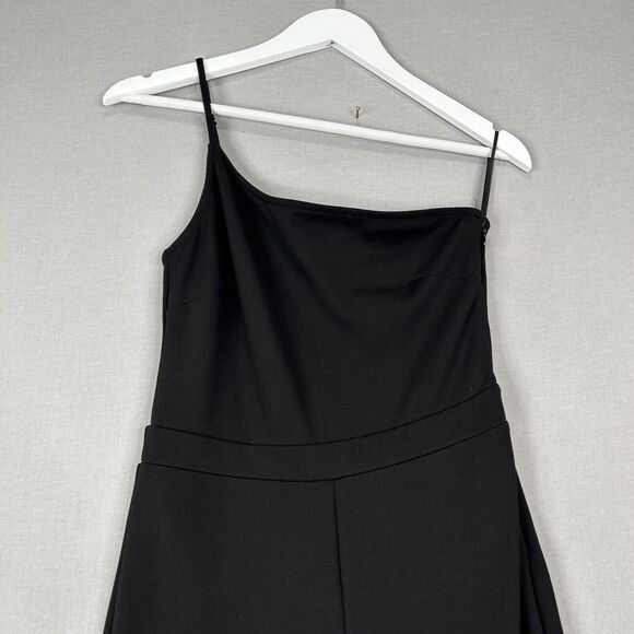 Majorelle Jumpsuit Womens Medium Black One Shoulder Ponte Knit Wide Leg Party - Picture 3 of 15